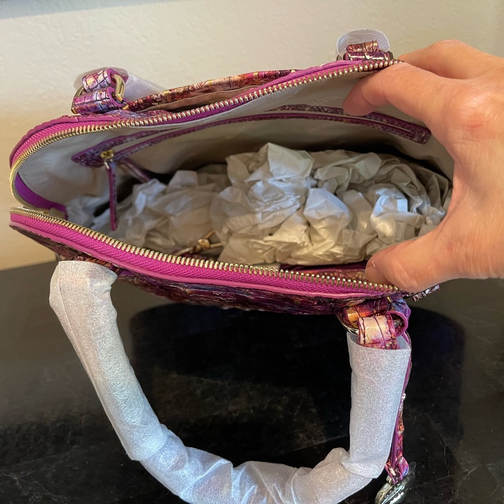 Brahmin Georgina Satchel and Veronica Wallet in Fantasy NWT - Picture 5 of 8
